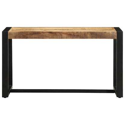 Bench 80x35x45 cm Solid Rough Wood Mango