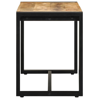 Bench 80x35x45 cm Solid Rough Wood Mango