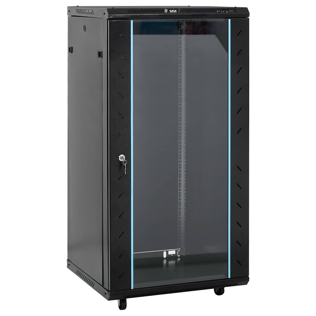 22U Network Cabinet 19" IP20 Black 23.6"x23.6"x47.2"