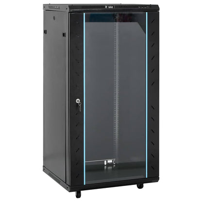 22U Network Cabinet 19" IP20 Black 23.6"x23.6"x47.2"
