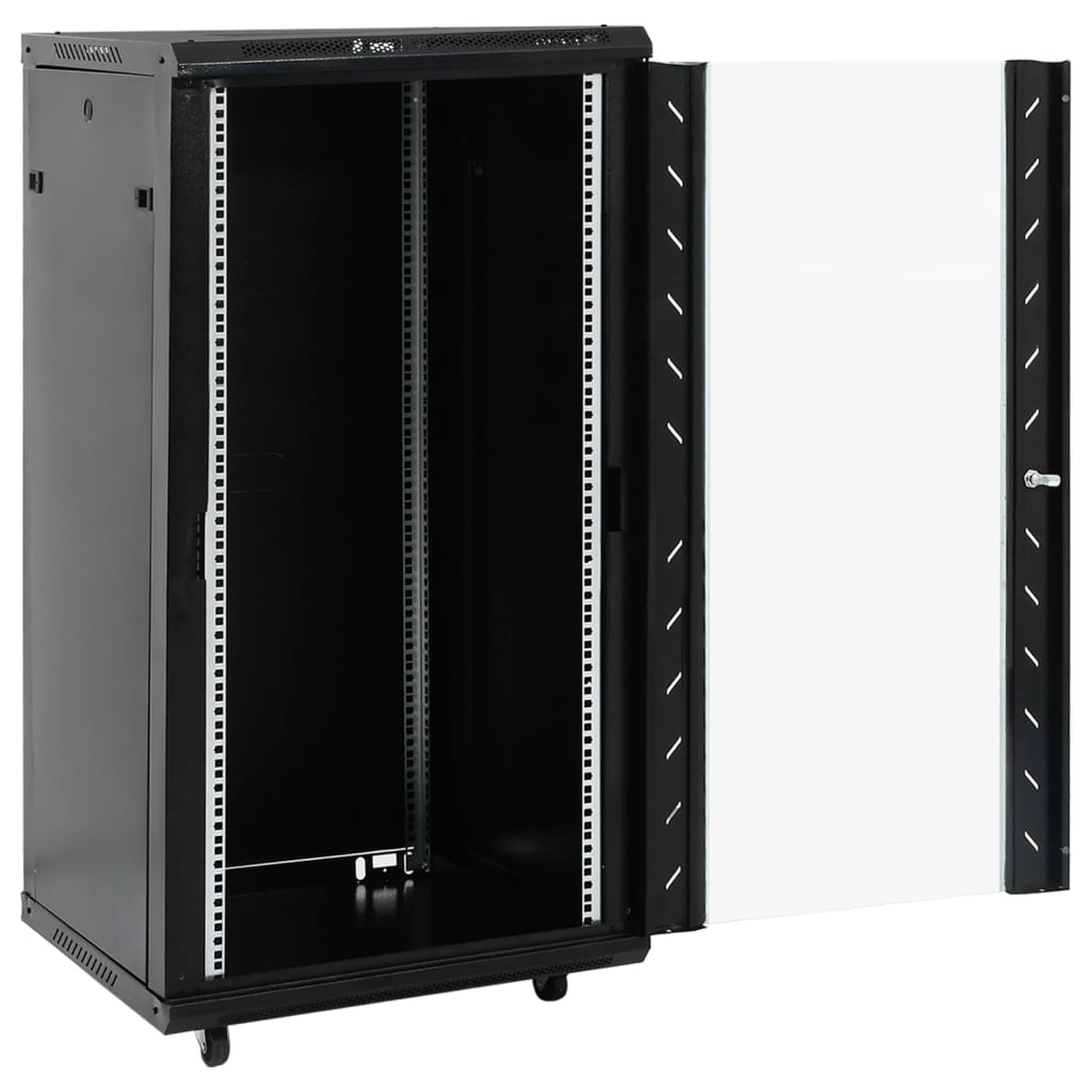 22U Network Cabinet 19" IP20 Black 23.6"x23.6"x47.2"