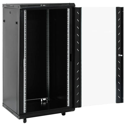 22U Network Cabinet 19" IP20 Black 23.6"x23.6"x47.2"