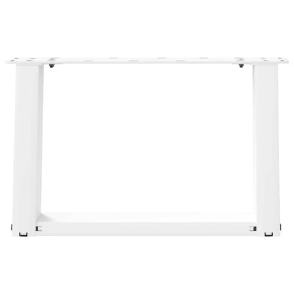 Coffee Table Legs U-Shaped 2 pcs White 50x(30-31) cm Steel