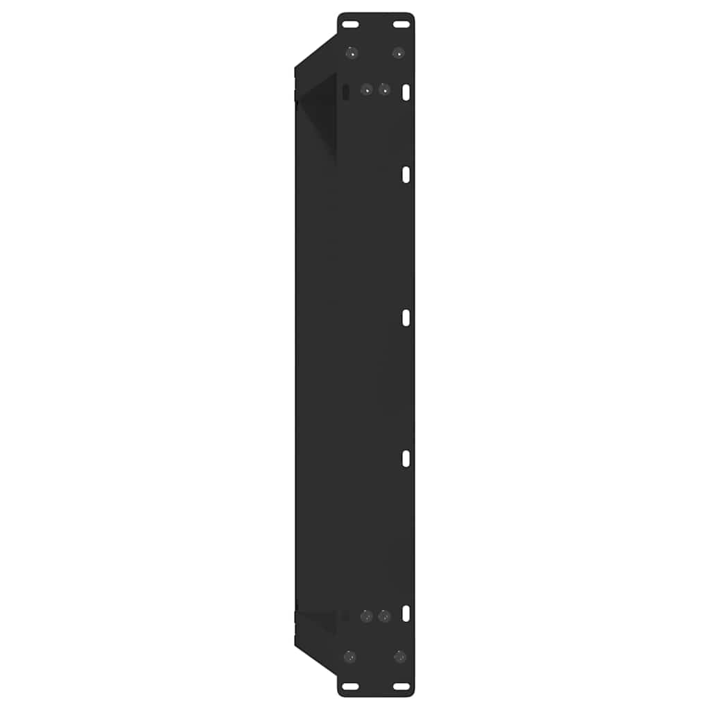 Coffee Table Legs U-Shaped 2 pcs Black 70x(30-31) cm Steel