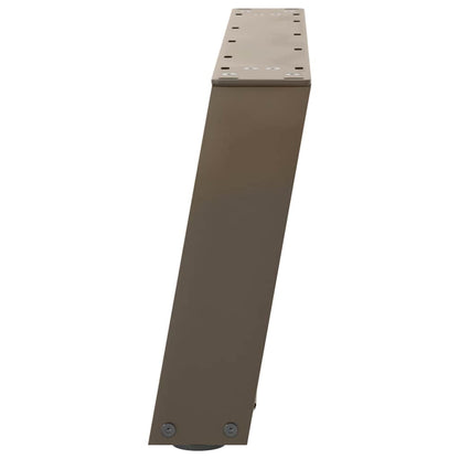 Coffee Table Legs U-Shaped 2 pcs Natural Steel 70x(30-31) cm Steel