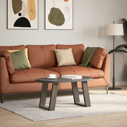 Coffee Table Legs U-Shaped 2 pcs Natural Steel 38x(42-43) cm Steel