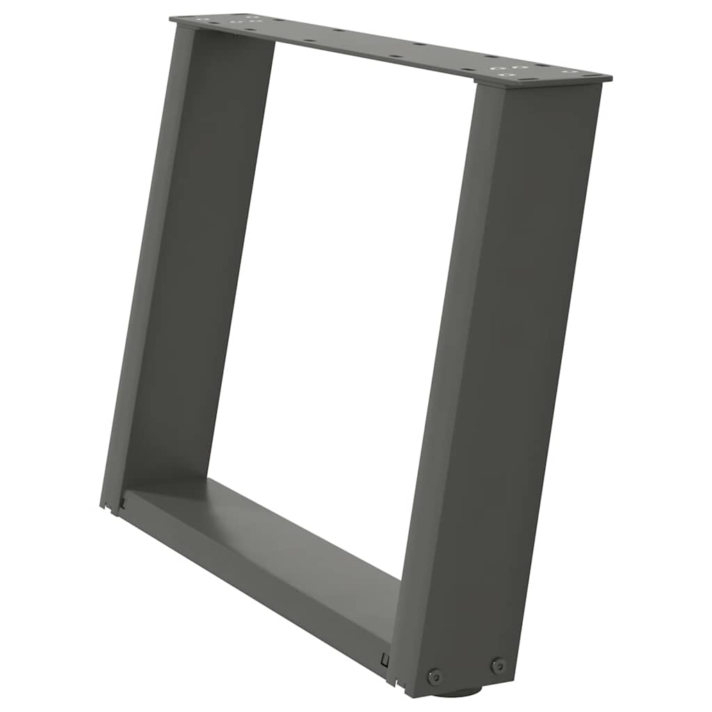 Coffee Table Legs U-Shaped 2 pcs Anthracite 70x(42-43) cm Steel