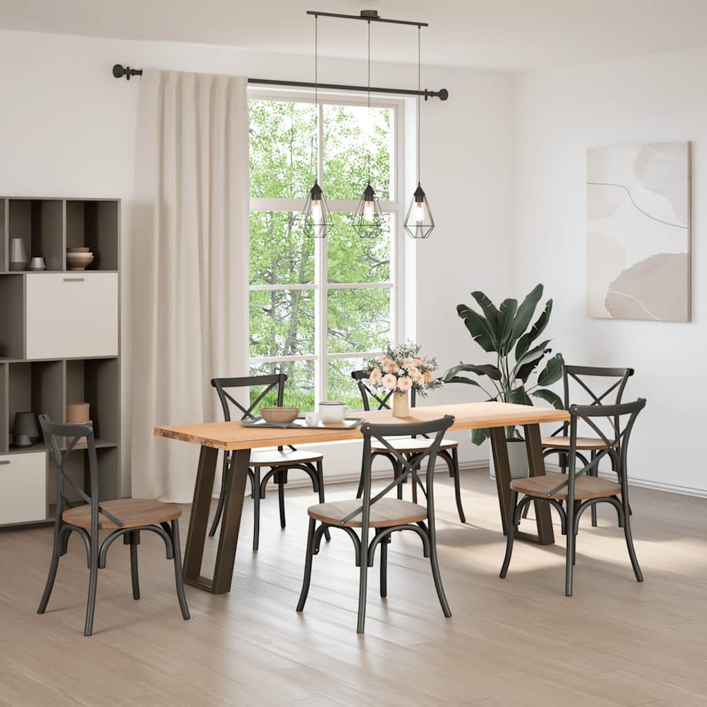 Console Table Legs U-Shaped 2 pcs Natural Steel 28x(72-73) cm Steel