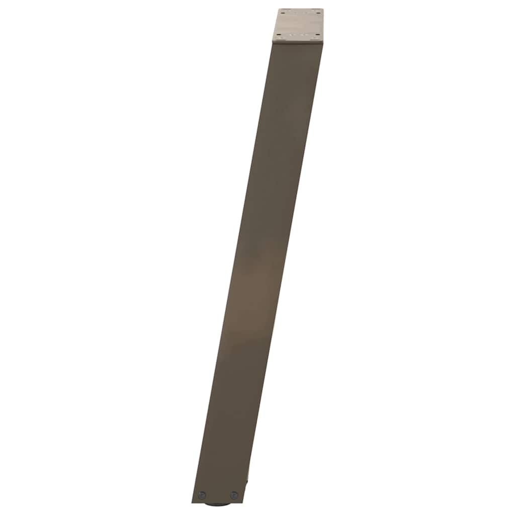 Console Table Legs U-Shaped 2 pcs Natural Steel 28x(72-73) cm Steel