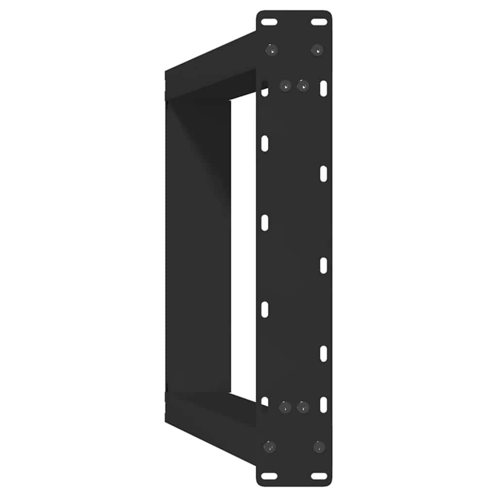 Console Table Legs U-Shaped 2 pcs Black 38x(72-73) cm Steel