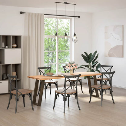 Console Table Legs U-Shaped 2 pcs Natural Steel 38x(72-73) cm Steel