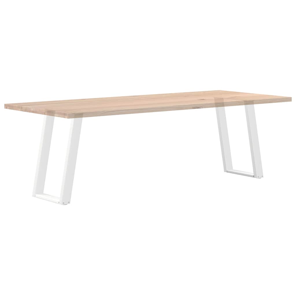 Dining Table Legs U-Shaped 2 pcs White 50x(72-73) cm Steel