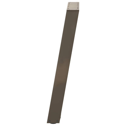 Dining Table Legs U-Shaped 2 pcs Natural Steel 50x(72-73) cm Steel