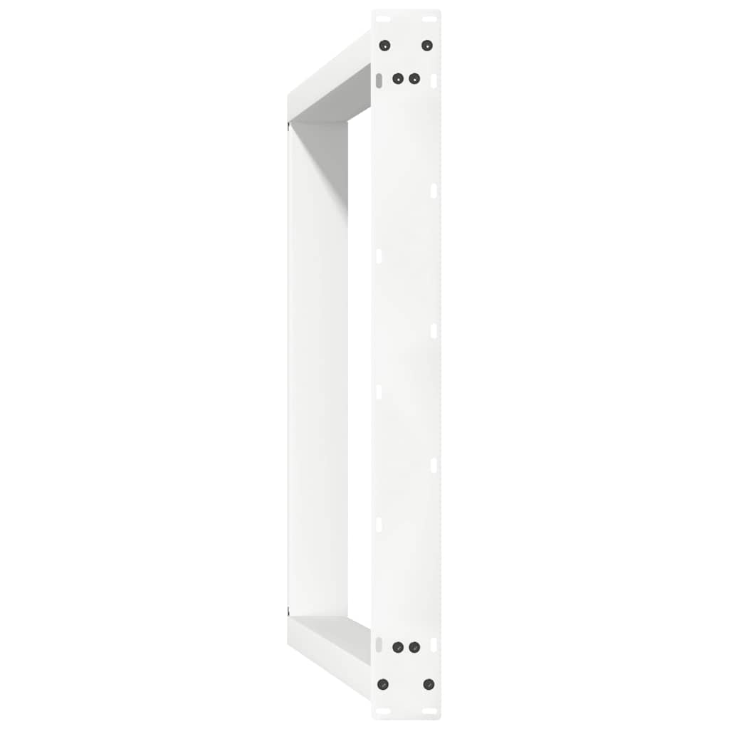Dining Table Legs U-Shaped 2 pcs White 70x(72-73) cm Steel