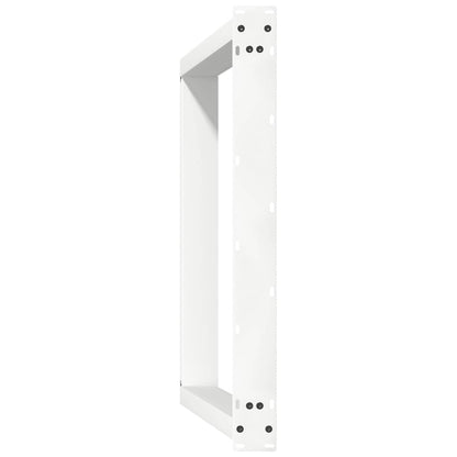Dining Table Legs U-Shaped 2 pcs White 80x(72-73) cm Steel
