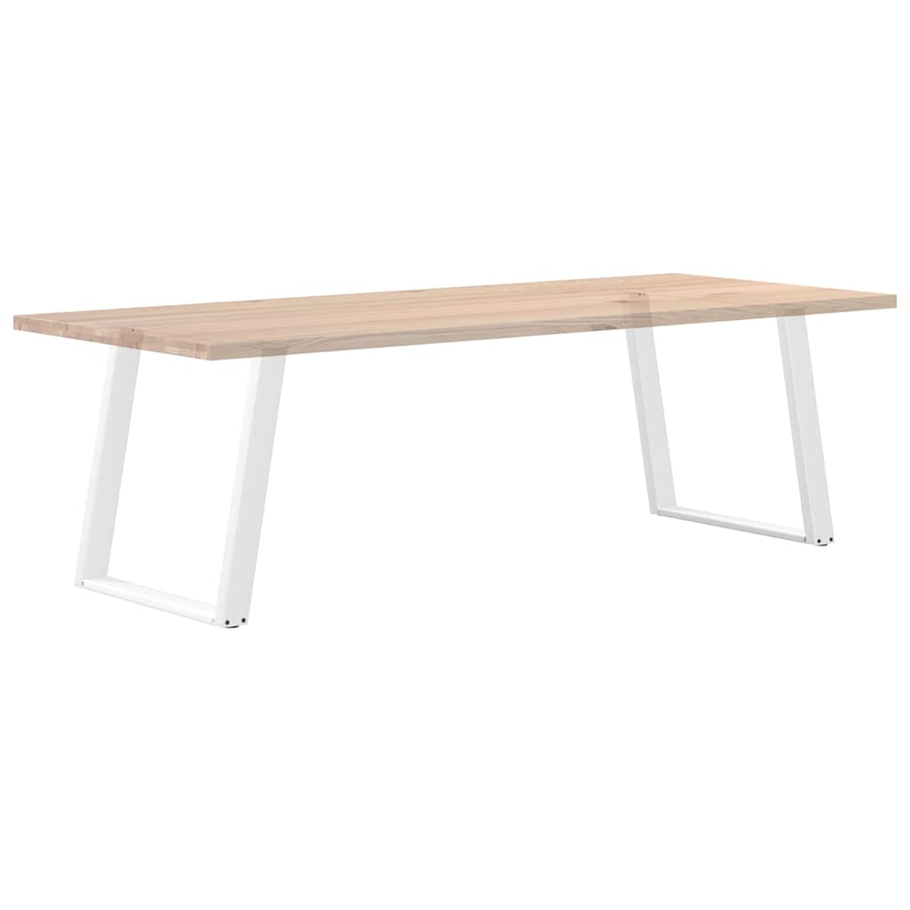 Dining Table Legs U-Shaped 2 pcs White 80x(72-73) cm Steel