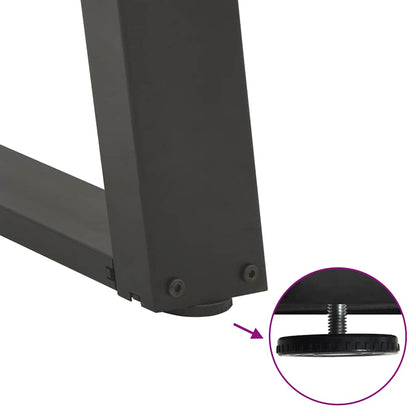 Dining Table Legs U-Shaped 2 pcs Anthracite 90x(72-73) cm Steel