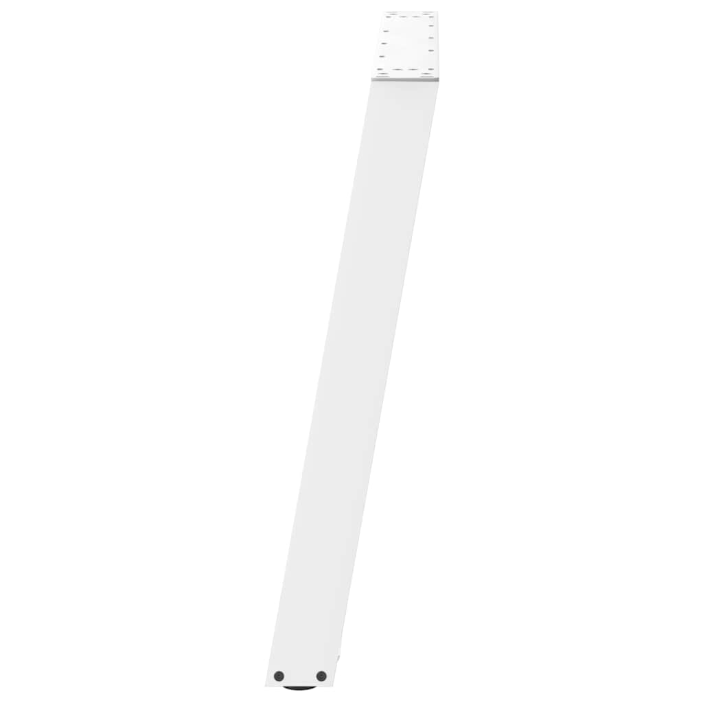 Dining Table Legs U-Shaped 2 pcs White 100x(72-73) cm Steel