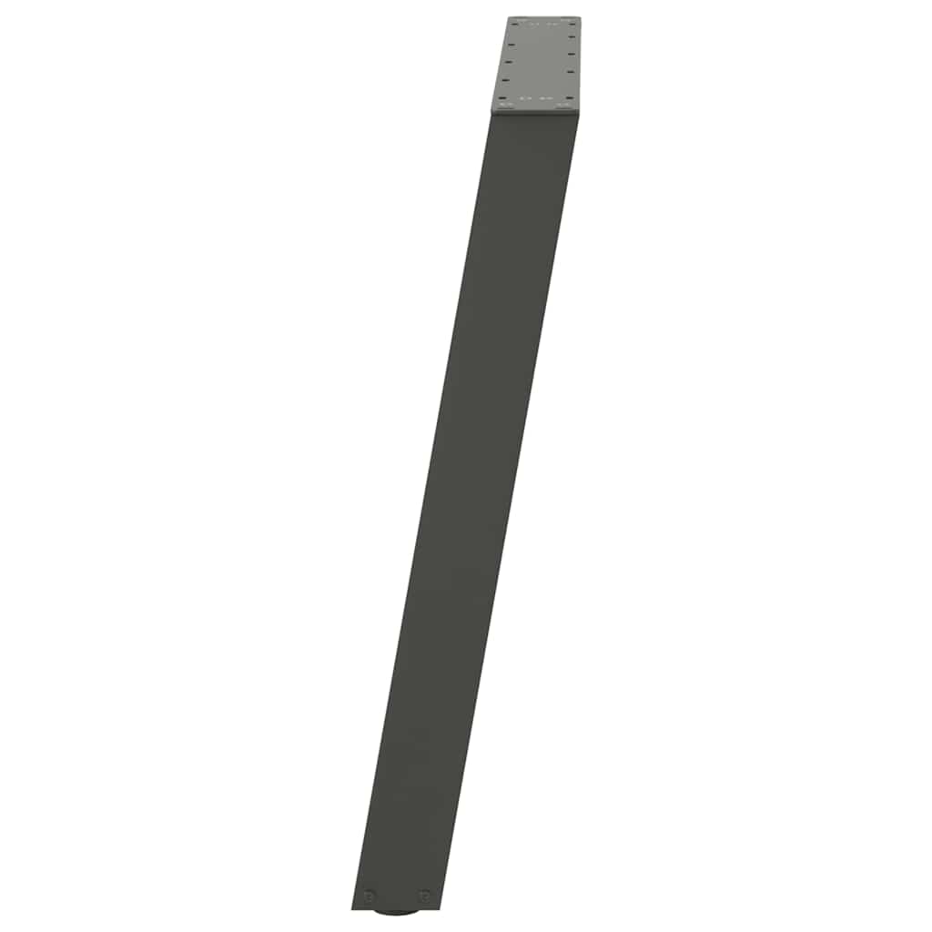 Dining Table Legs U-Shaped 2 pcs Anthracite 100x(72-73) cm Steel