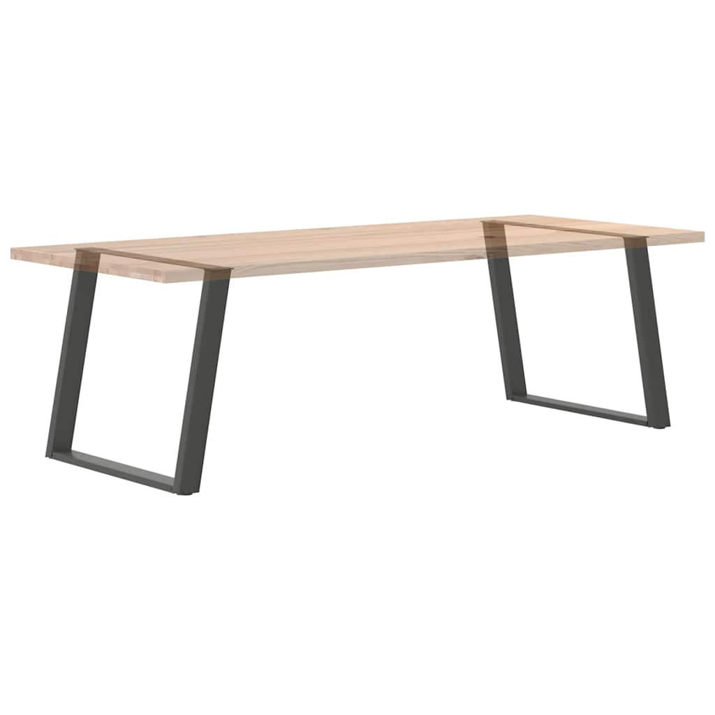 Dining Table Legs U-Shaped 2 pcs Anthracite 100x(72-73) cm Steel