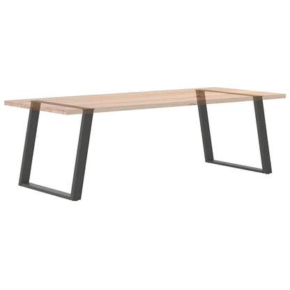 Dining Table Legs U-Shaped 2 pcs Anthracite 100x(72-73) cm Steel