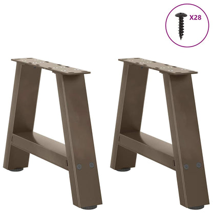 Coffee Table Legs A-Shaped 2 pcs 50x(30-31) cm Steel