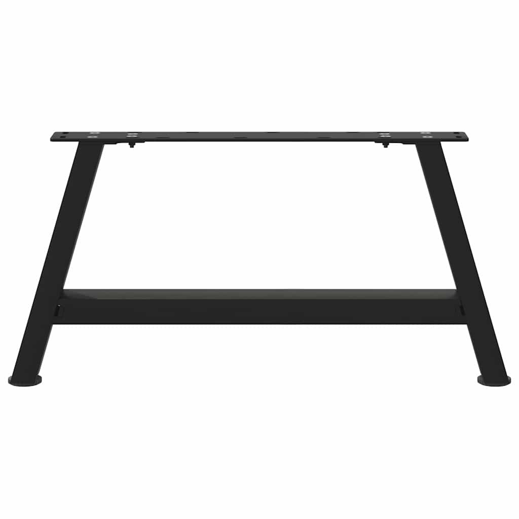 Coffee Table Legs A-Shaped 2 pcs Black 60x(30-31) cm Steel