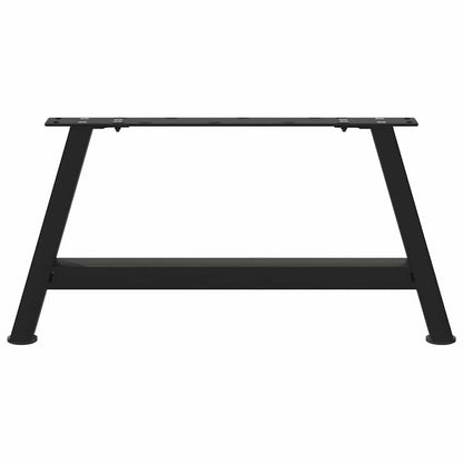 Coffee Table Legs A-Shaped 2 pcs Black 60x(30-31) cm Steel