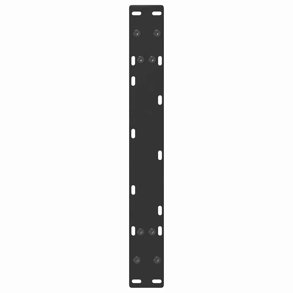 Coffee Table Legs A-Shaped 2 pcs Black 60x(30-31) cm Steel