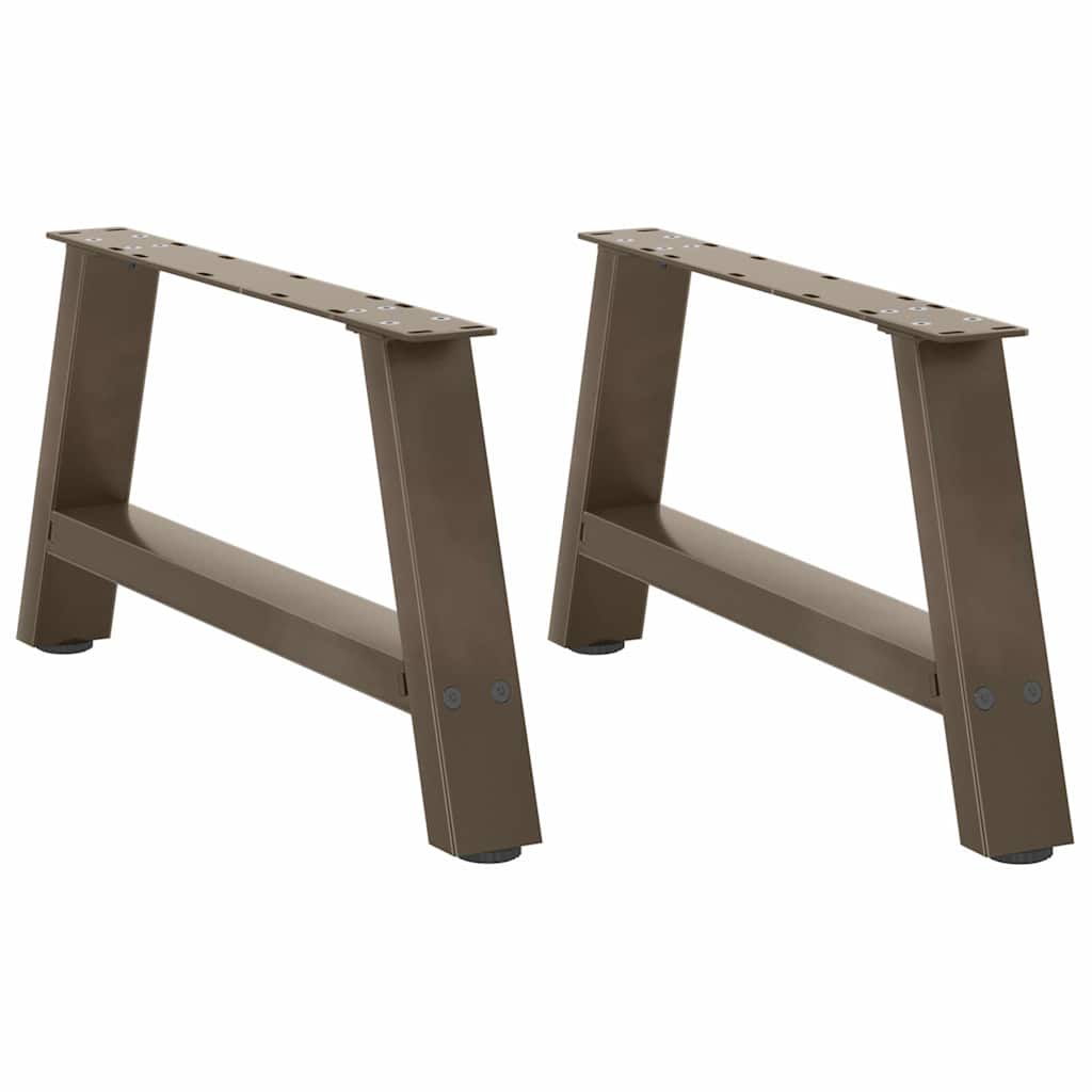 Coffee Table Legs A-Shaped 2 pcs 60x(30-31) cm Steel
