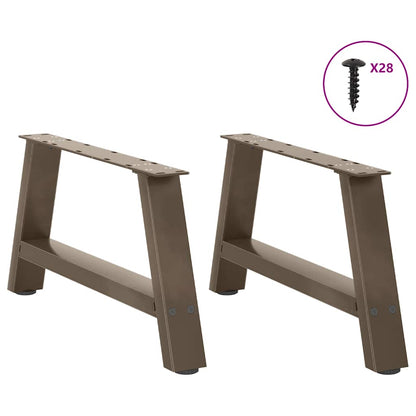Coffee Table Legs A-Shaped 2 pcs 60x(30-31) cm Steel