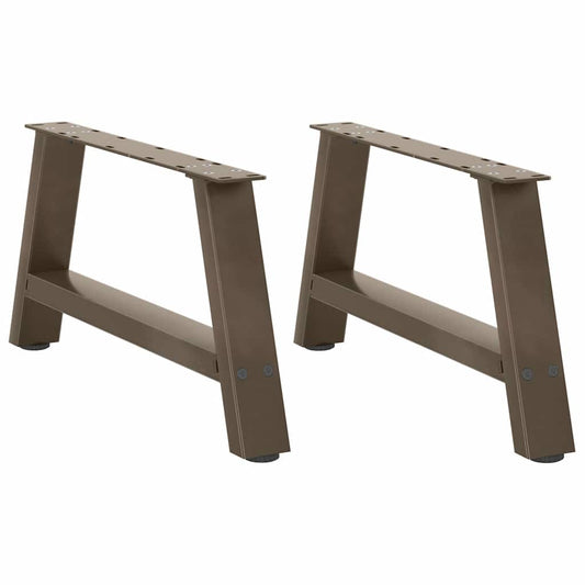 Coffee Table Legs A-Shaped 2 pcs 70x(30-31) cm Steel