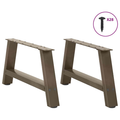Coffee Table Legs A-Shaped 2 pcs 70x(30-31) cm Steel