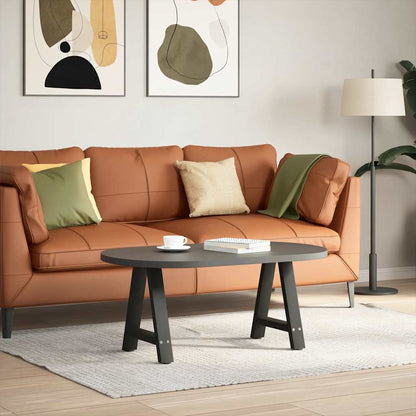 Coffee Table Legs A-Shaped 2 pcs Black 38x(42-43) cm Steel