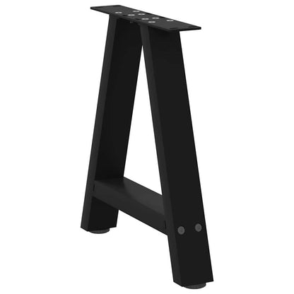 Coffee Table Legs A-Shaped 2 pcs Black 38x(42-43) cm Steel