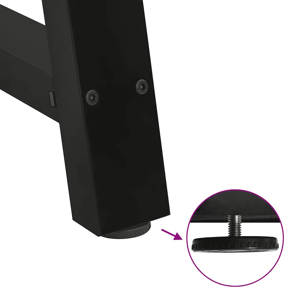 Coffee Table Legs A-Shaped 2 pcs Black 38x(42-43) cm Steel
