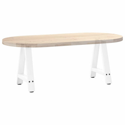 Coffee Table Legs A-Shaped 2 pcs White 38x(42-43) cm Steel