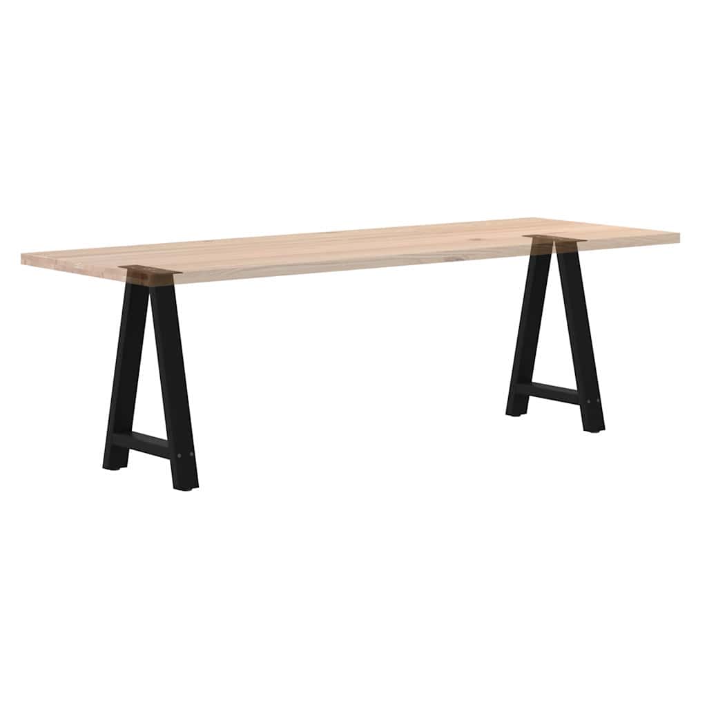 Dining Table Legs A-Shaped 2 pcs Black 50x(72-73) cm Steel