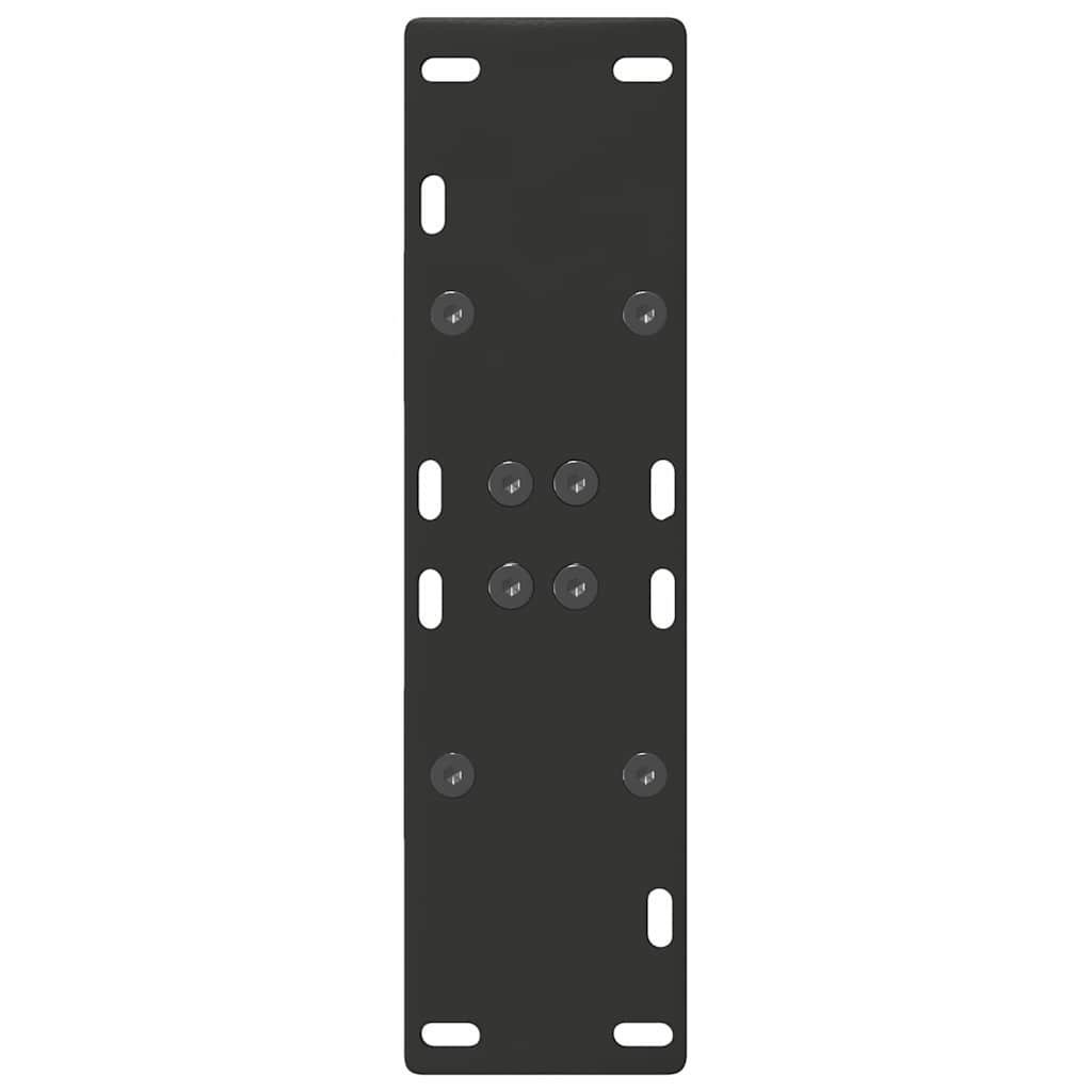 Dining Table Legs A-Shaped 2 pcs Black 60x(72-73) cm Steel