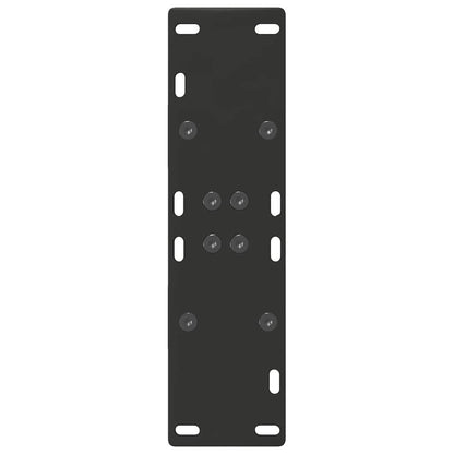 Dining Table Legs A-Shaped 2 pcs Black 60x(72-73) cm Steel