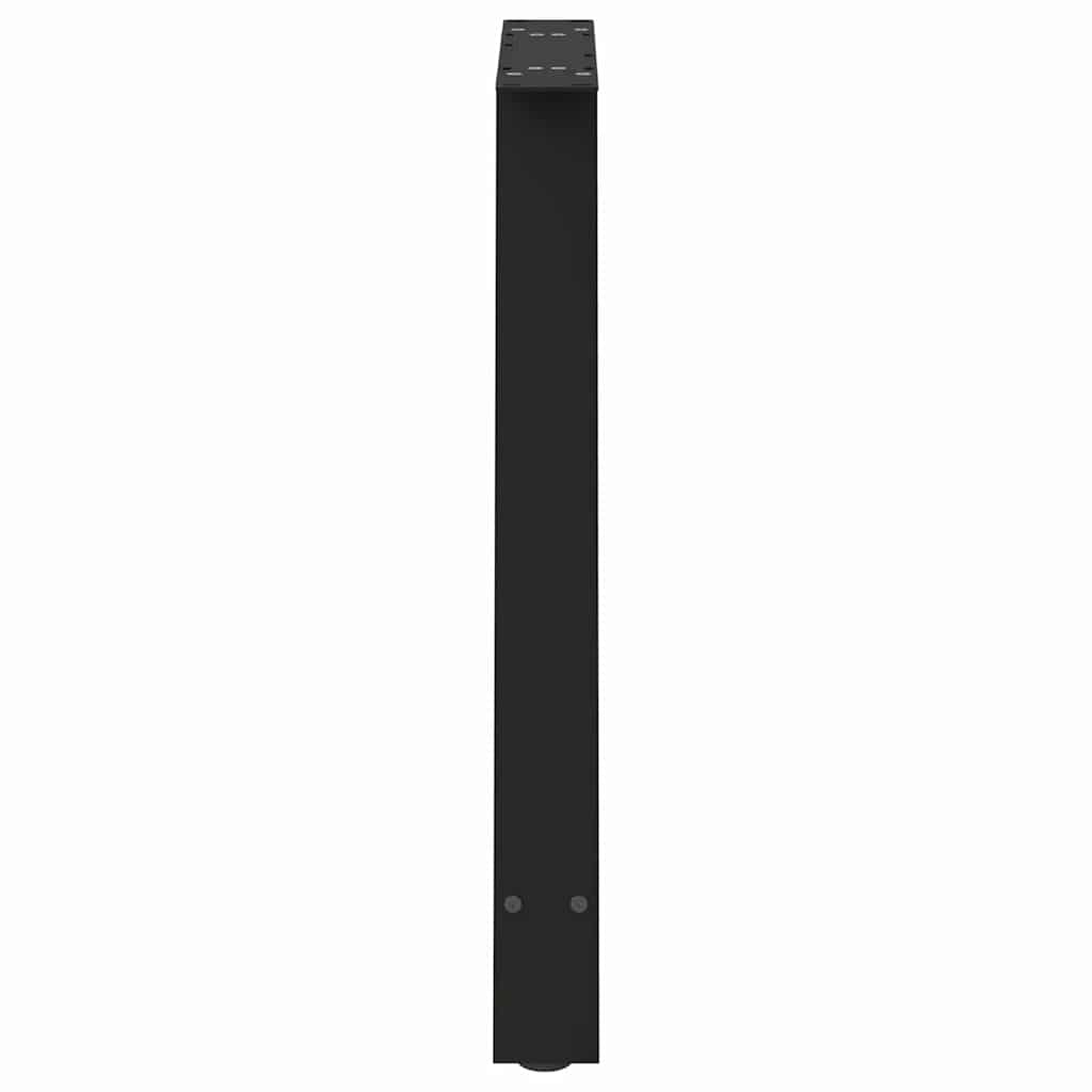 Dining Table Legs A-Shaped 2 pcs Black 70x(72-73) cm Steel