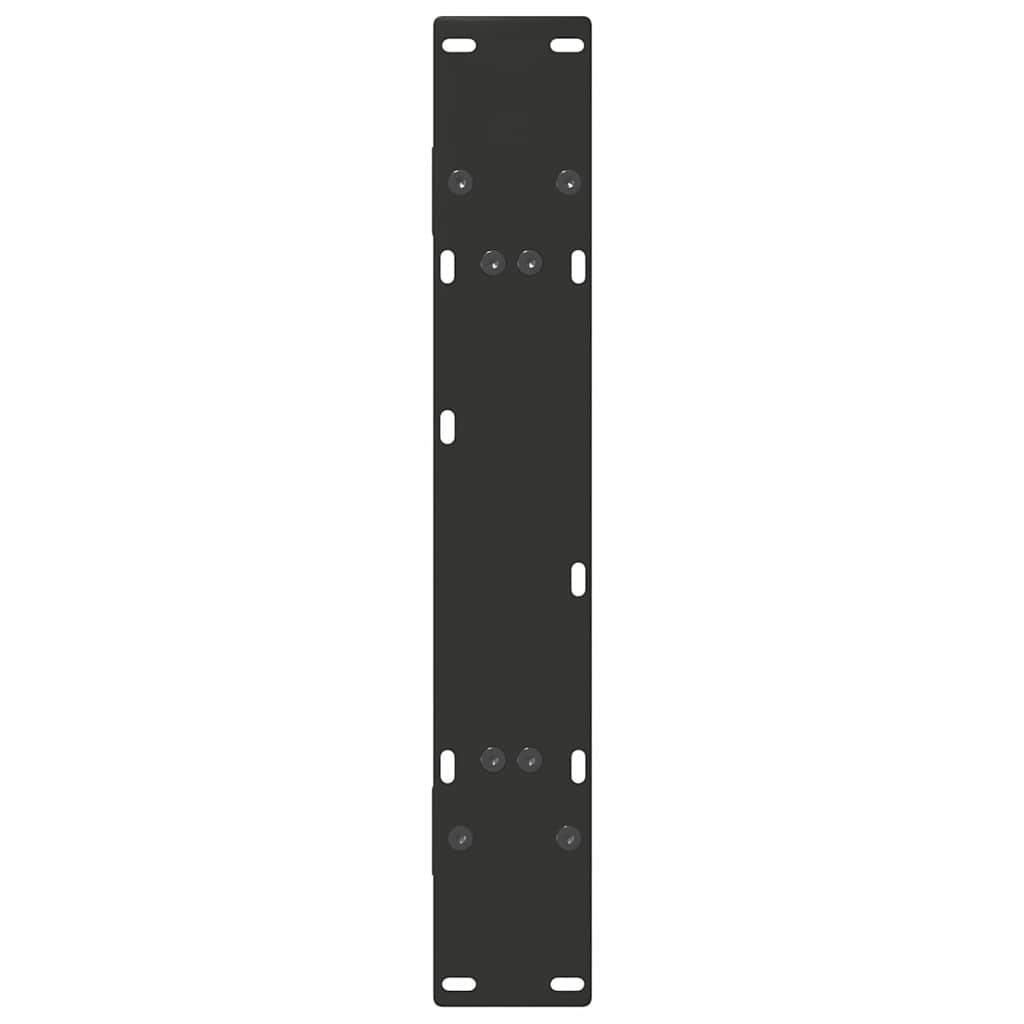 Dining Table Legs A-Shaped 2 pcs Black 70x(72-73) cm Steel