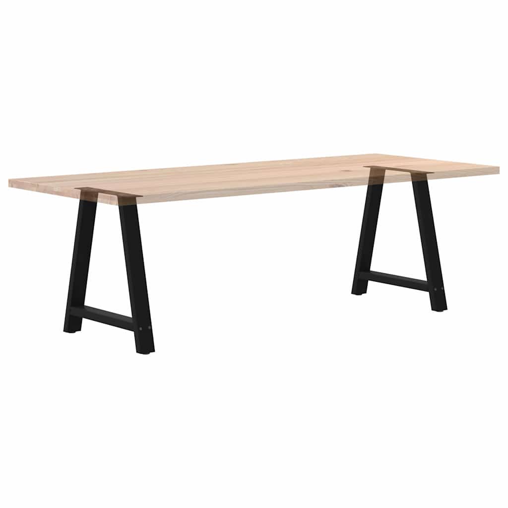 Dining Table Legs A-Shaped 2 pcs Black 70x(72-73) cm Steel
