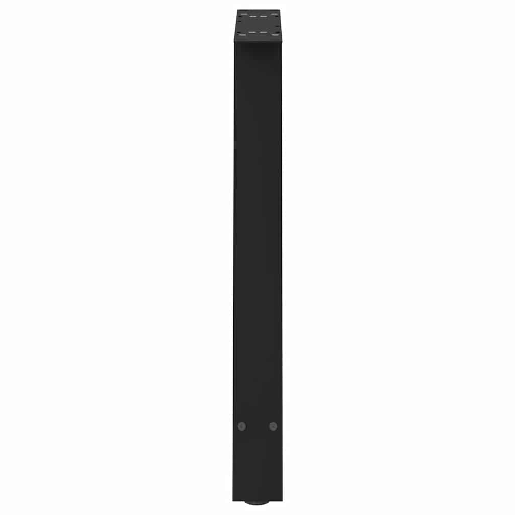Dining Table Legs A-Shaped 2 pcs Black 80x(72-73) cm Steel