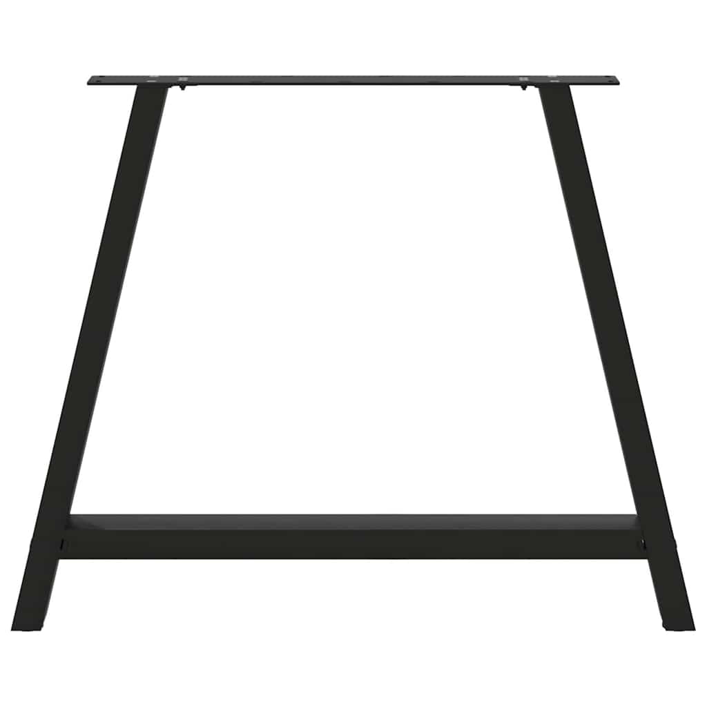 Dining Table Legs A-Shaped 2 pcs Black 90x(72-73) cm Steel