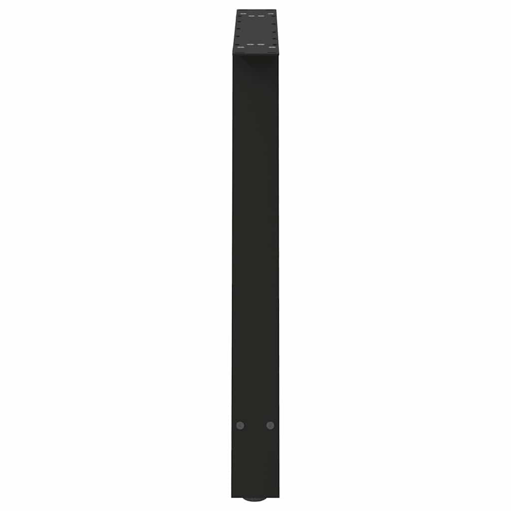 Dining Table Legs A-Shaped 2 pcs Black 90x(72-73) cm Steel