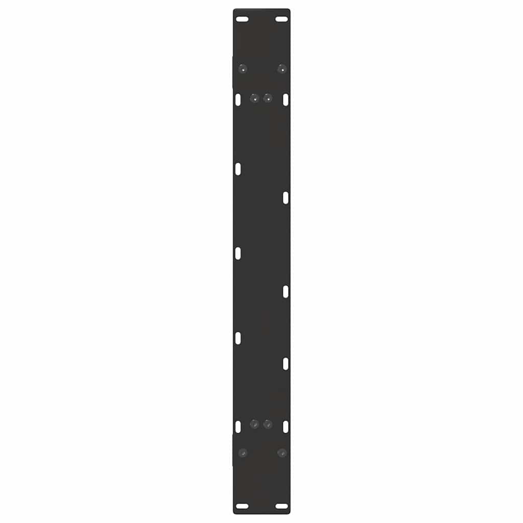 Dining Table Legs A-Shaped 2 pcs Black 90x(72-73) cm Steel