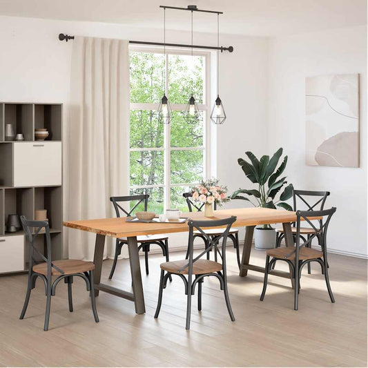 Dining Table Legs A-Shaped 2 pcs 90x(72-73) cm Steel