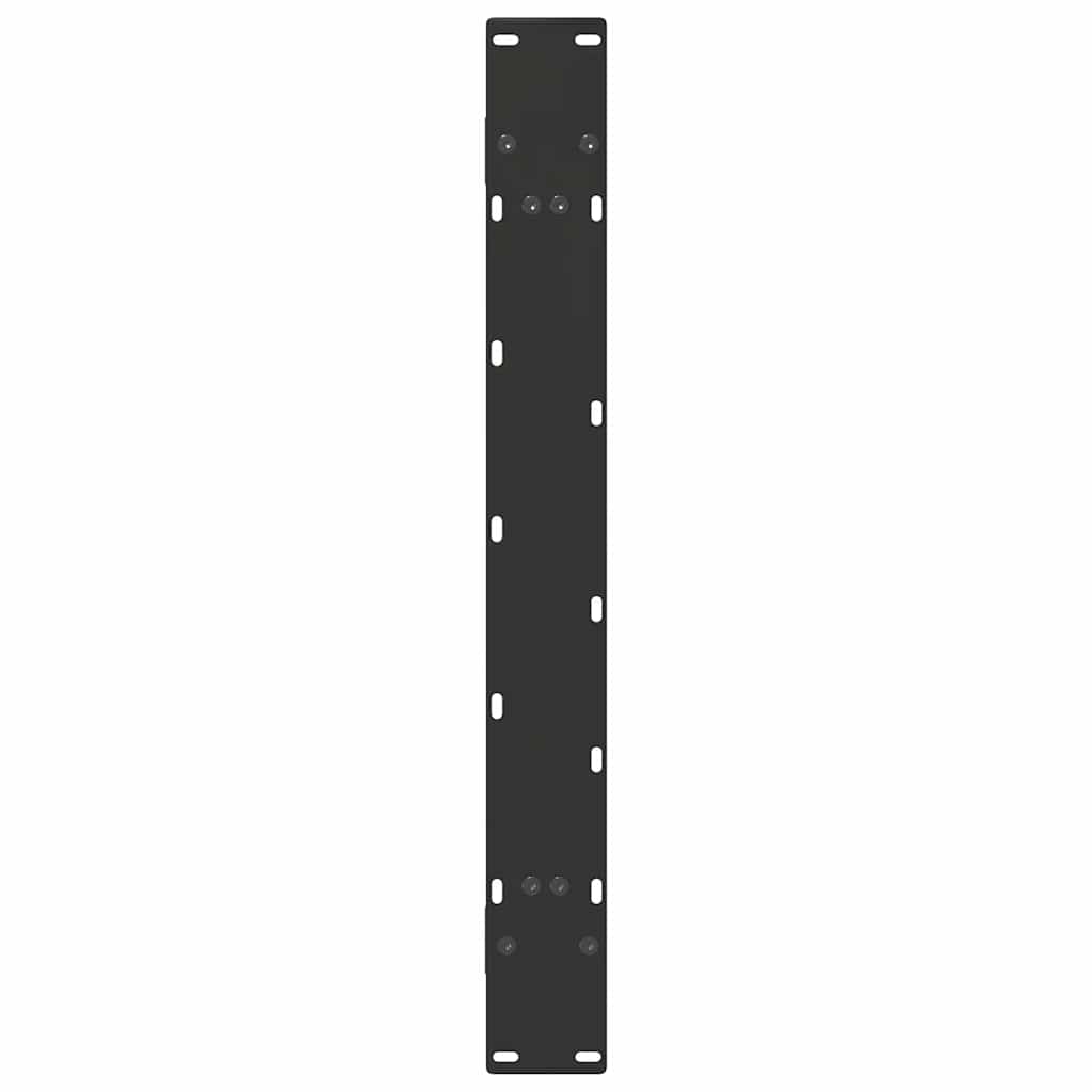 Dining Table Legs A-Shaped 2 pcs Black 100x(72-73) cm Steel