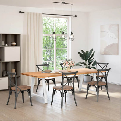 Dining Table Legs A-Shaped 2 pcs White 100x(72-73) cm Steel
